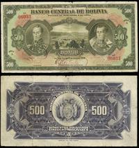 500 boliwarów 20.07.1928, seria A 06033, odręczn
