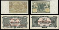 Polska, zestaw: 10 złotych 20.07.1929 i 20 złotych 1944