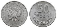 50 groszy 1957, Warszawa, aluminium, piękne i rz