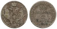 30 kopiejek = 2 złote 1838, Warszawa, ogon Orła 