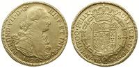 8 escudo 1820/JF, Nuevo Reino, złoto "875", 26.9