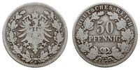 Niemcy, 50 fenigów, 1877 D