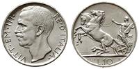 10 lirów 1927, Rzym, lekko przetarte tło, ale ła