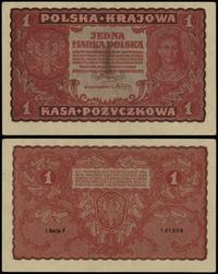 1 marka polska 23.08.1919, seria I-F 161868, bez