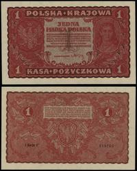 1 marka polska 23.08.1919, seria I-V 219703, pię