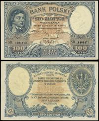 100 złotych 28.02.1919, seria B 1401473, parokro