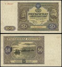 50 złotych 15.05.1946, seria G 1904497, złamane 
