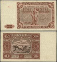 100 złotych 15.07.1947, seria G 0091239, kilkakr