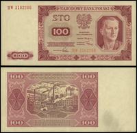 100 złotych 01.07.1948, seria HW 3182266, złaman