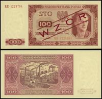 100 złotych 01.07.1948, seria KR 4229704, nadruk