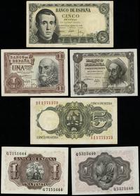 Hiszpania, zestaw: 2 x 1 peso i 5 peso