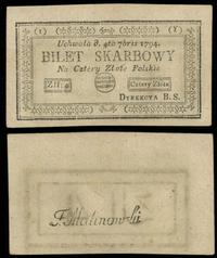 4 złote polskie 4.09.1794, seria 1-Y, kilka mini