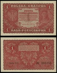 1 marka polska 23.08.1919, seria I-DG, numeracja