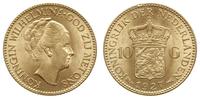 10 guldenów 1927, Utrecht, złoto 6.72 g, piękne,