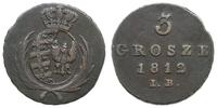 3 grosze 1812 IB, Warszawa, odmiana z gałązkami 