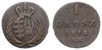 1 grosz 1814 IB, Warszawa, odmiana z otwartą cyf