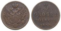 3 grosze polskie 1832 KG, Warszawa, Bitkin 1044 
