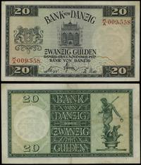 20 guldenów 1.11.1937, seria K/A 009558, złamany