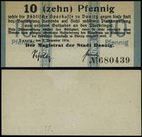 10 fenigów 9.12.1916, numeracja 680439, z suchym