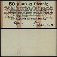 50 fenigów 9.12.1916, numeracja 459579, z suchym
