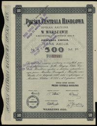 akcja na okaziciela na 500 marek polskich 1920, 