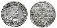 trojak 1586, Ryga, Odmiana z małą głową króla., 