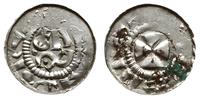 denar krzyżowy XI w., Szeliga, litera A, pod nim