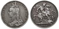 korona 1889, Londyn, srebro "925" 27.85 g, Ciemn