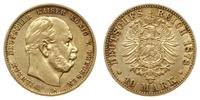 10 marek 1878 A, Berlin, złoto 3.93 g, AKS 112, 