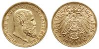 10 marek 1898 F, Stuttgart, złoto 3.97 g, piękne