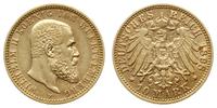 10 marek 1898 F, Stuttgart, złoto 3.94 g, piękne