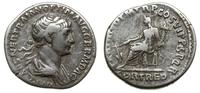 denar 116-117, Rzym, Aw: Popiersie cesarza w pra
