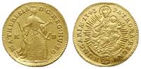 dukat 1743 K-B, Kremnica, złoto 3.34 g. Ładnie z