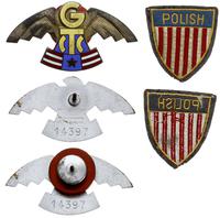Zestaw odznak Polskich Oddziałów Wartowniczych p