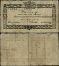 5 talarów 1.12.1810, podpis komisarza; Sobolewsk