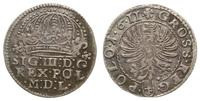 grosz 1611, Kraków, rozety po bokach korony, pat