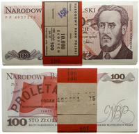 bankowa paczka banknotów 100 x 100 złotych 1.12.