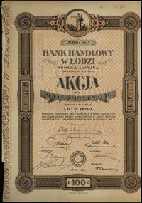 1 akcja na okaziciela na 100 złotych 1928, emisj