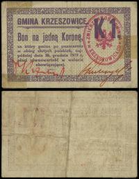 bon na 1 koronę 30.12.1919, podlepki, Podczaski 