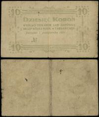 10 koron 1.10.1919, bez oznaczenia serii i numer