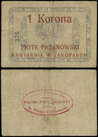 1 korona 1919, numeracja 336 z lewej strony, na 