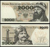 2.000 złotych 1.06.1979, seria AA numeracja 0750