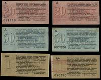 zestaw: 20 kopiejek, 50 kopiejek i 1 rubel 1914,