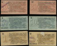 dawny zabór rosyjski, zestaw: 20 kopiejek, 50 kopiejek i 1 rubel, 1914