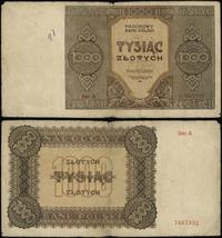 1.000 złotych 1945, Ser.A, numeracja 7667932, zł