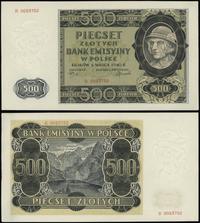 500 złotych 1.03.1940, seria B, numeracja 005375