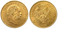 4 floreny=10 forintów 1892, nowe bicie,  złoto 3