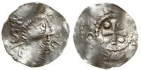 Niemcy, denar 983-1002, Würzburg; Popiersie w prawo, S KILIANS / Krzyż, OTTO IMPE