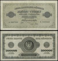 500.000 marek polskich 30.08.1923, dwukrotnie se