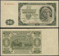 50 złotych 1.07.1948, seria AP, numeracja 024838